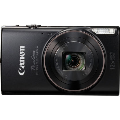 Canon PowerShot ELPH 360 HS A Digital Camera (Black)
