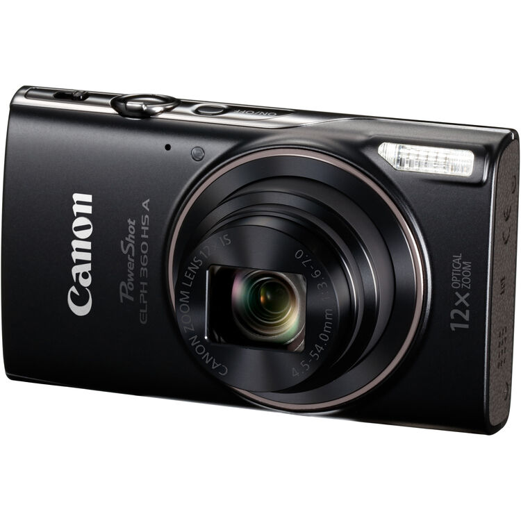 Canon PowerShot ELPH 360 HS A Digital Camera (Black)